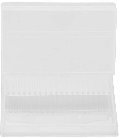 efile plastic caseNail Drill Bit Case, 2 Slots Nail Art Bit Tool Nail Art Polishing Drill Storage Box Nail Drill Holder Manicure Tool Organizer Displayer Stand Nail Bit Case Nail Storage Organizer