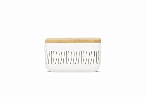 Boite céramique avec couvercle bambou 300 ml -