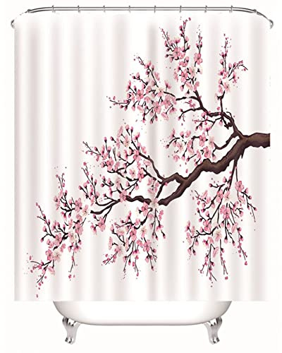 Rosa Bagno Decorazione Tenda Doccia, Bagno Doccia Tenda Decorazione Poliestere Fiore Di Pesco 180x200cm Bagno Bagno Vasca Da Bagno Moderna