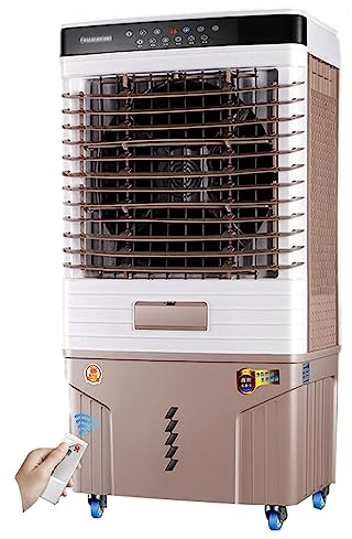 Aire acondicionado sin tubo portatil comercial, enfriador de aire doméstico, con tanque de agua grande de 55 L/70L/80L, climatizador evaporativo enfriamiento eficiente (Size : 550000 air volume remot