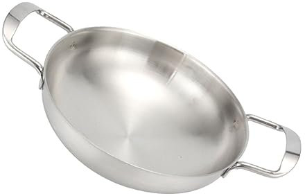 Cabilock 1stück Edelstahl Ramen Kochtopf Binauraler Suppentopf Für Instantnudeln Strapazierfähig Und Leicht Zu Handhaben Für Zuhause Und Outdoor Silberfarben