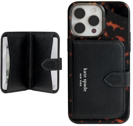 kate spade new york Morgan Magnetic Phone Wallet/Card Holder - Compatible with MagSafe Phones and Cases - Midnight Black