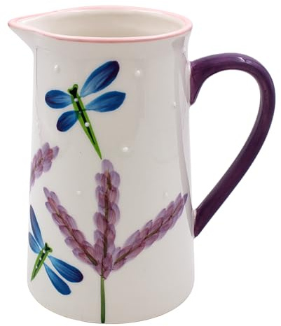 Lesser & Pavey Lynsey Johnstone - Caraffa in ceramica per tutti i tipi di cucina, caraffa in ceramica per uso multiplo in cucina, bella brocca per latte o panna | Brocca per uso quotidiano
