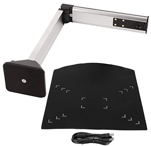 Dokumentenkamera, Dokumentenkamera, Tischscanner, Tragbarer Scanner, OCR-Technologie, 5 MP, Hochauflösender Autofokus, Tragbarer USB-Dokumentenkamera-Scanner