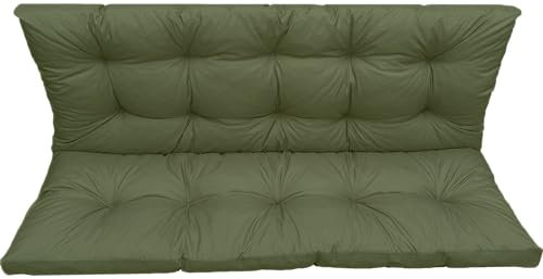 IN WOHO Hollywoodgunga dyna utomhus sittdyna trädgårdsbänkkudde vattenavvisande trädgårdsbänk sittdyna bänk trädgårdsbänk dyna sittdyna bänk 120 x 60 x 50 grön