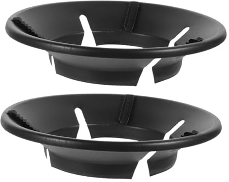 INOOMP 2 Stück Windfeste Wok Halterung Aus Hitzebeständigem Material Gasherd Pfannenstütze Für Haushalt Und Gastronomie Universeller Wok Ständer Zum Energiesparen