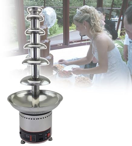 MáQuina De Fuente De Chocolate Profesional, Capacidad MáXima De 8 Kg, Calentamiento Sin Agua, Control De Temperatura Ajustable, Para Fiestas,6tiers-220V