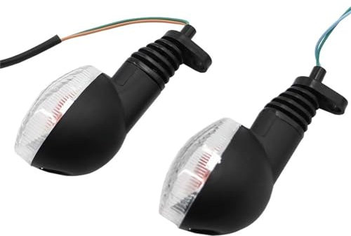 TANGSIYANG Blinker Motorrad Motorrad Birne Blinker Anzeige Blinklicht Blinker Passend for Kawasaki KLX250SF KLX 250SF 2009-2011 2012 Passend for Ninja 250 EX250 Motorrad Blinker(Transparent 2pcs)