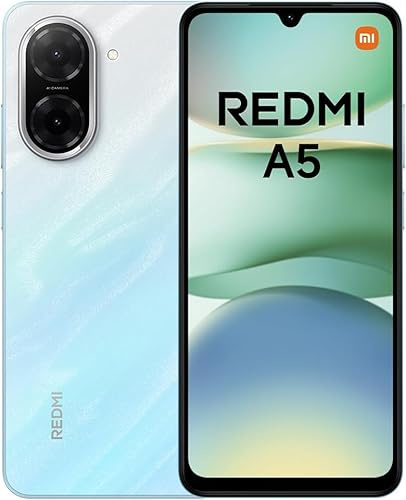 XIAOMI Redmi A5 Smartphone, 3GB+64GB, Super Clear 32MP AI Camera, 5200mAh Battery, Powerful Octa-core Processor, Immersive 6.88 120Hz Display, Ocean Blue(No Power Adapter Included)