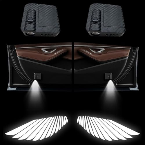 2 Pcs Car Door Step Courtesy Welcome Lights for AAA, Car Door Lights Projector Wireless Projector Car Door Step Car Door Light Logo