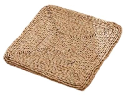 DXEHSEUY Futon Mat Cuscino quadrato da meditazione in erba intrecciata tappetino per sedersi, idea regalo, tappetino per tatami, 40 cm