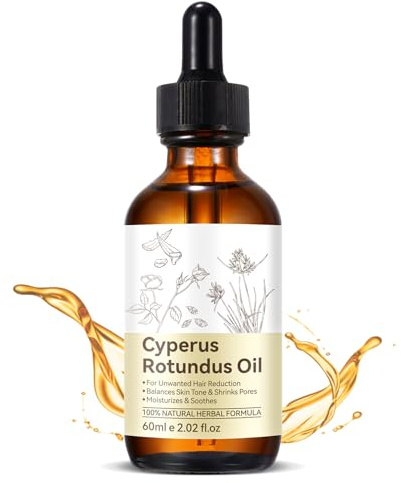 Cyperus Rotundus Oil for Hair Removal - Reduces Unwanted Body Hair Growth, Moisturize Smooth Skin for All Skin Types for Women & Man