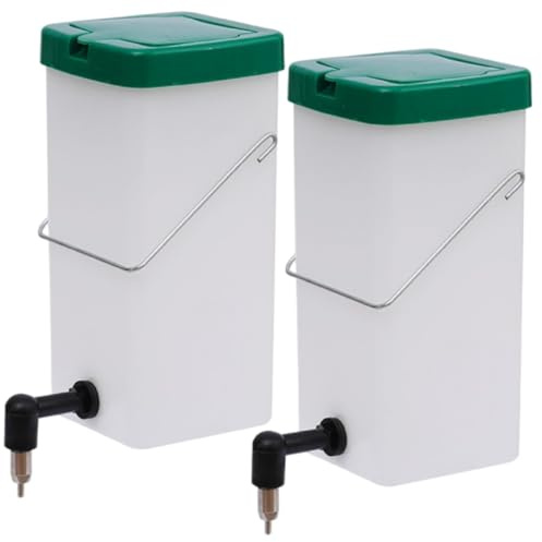 2Pcs Rabbit Water Bottle, 1000ML Large Capacity Plastic Rabbit Water Dispenser, Hanging Automatic Small Pet Water Bowl For Pet Cage