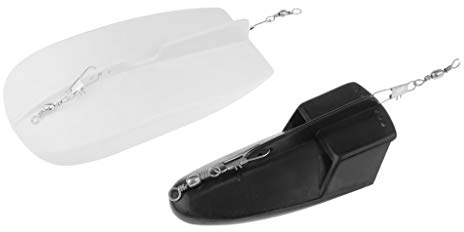 Sharplace 2X Planche de à Traîne avec Pêcheur Equipement Blanc