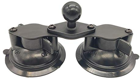 QOTSTEOS RAM Mount Twist Lock - Base de ventosa giratoria 360 grados, soporte de ventana para interior de coche (tamaño: taza de doble succión)