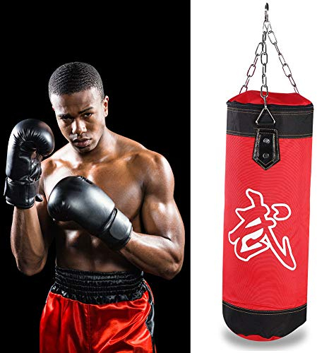 Akozon Boxsack, hochwertiger Stoff, leerer Trainingshaken, schwere, ungefüllte MMA-, Kickboxen, Tasche für Kinder, Sandsack, Kampf, Karate, Schlagsand
