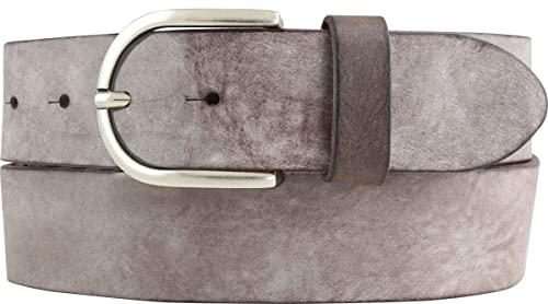BELTINGER Damen-Gürtel aus weichem Vollrindleder Vintage-Look 4 cm | Jeans-Gürtel für Damen 40mm | Ledergürtel Used-Look