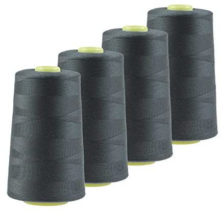 4 x 4572m Qualitäts Overlock-Garn Oeko-Tex Overlock-Nähgarn Polyestergarn, Farbe 741-780