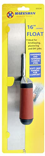 Heavy Duty 16 Float - Multi Purpose DIY Hand Tool | Plastering Bricklaying Household & Workshop Use, Carbon Steel 16 Inch Strong & Durable Plaster Board Accessory, Float Trowel