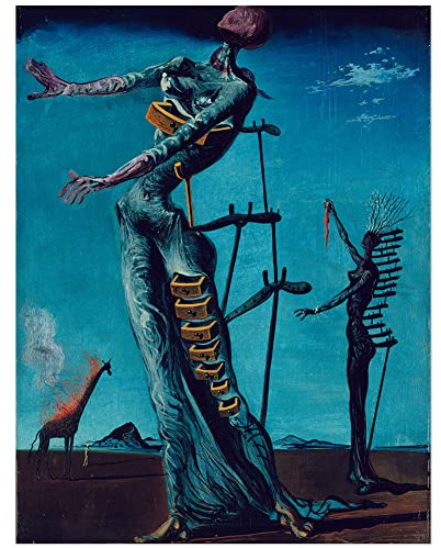 JUNIWORDS Poster, Salvador Dali, Die brennende Giraffe, 45 x 34 cm (3000390)