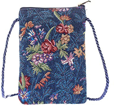 Signare Tapestry Mini Crossbody Phone Bag - Ladies Purse for Mobile and Smart Phones