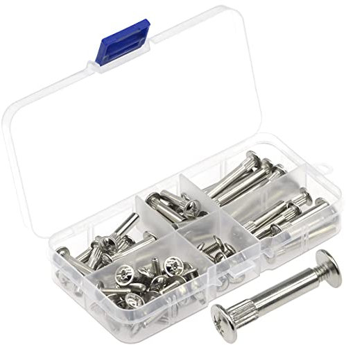 36 Sets M5 Furniture Pair-Locking Connection Nuts & Bolts Kit