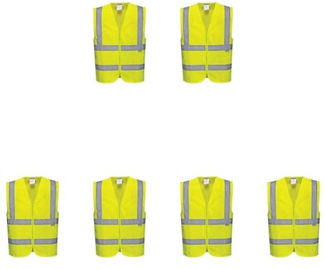 Portwest C375 Warnschutzweste Polyester Grosszügige Passform Reißverschluss