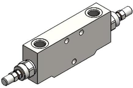 Valvola Oleodinamica Ama Refluid 3/8 Doppio Effetto 350 Bar