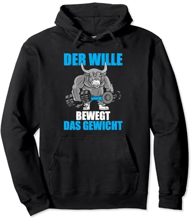 Der Wille Kraftsport Gym lustiges Bodybuilding Pullover Hoodie