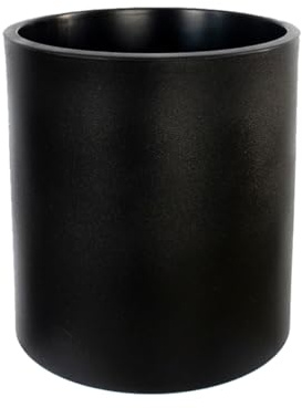 newgarden Hortensia Jardinière décorative Ronde pour l'intérieur et l'extérieur. Très résistant aux UV. jardinière pour Fleurs et Plantes fabriquée en polyéthylène en Espagne. (Noir, 40 High)