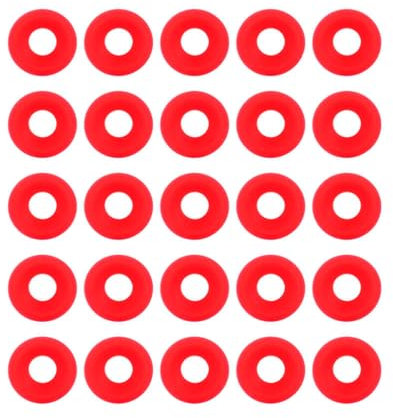 Chazcool 25Pcs Rubber Seals for Glass Jars, Bottle Gasket Replacement, Bottle Top Lid Gasket, Beer Swing Bottle Gaskets for Cap Swing Flip Top Bottle Seals Gasket Brew Beer Soda Bo