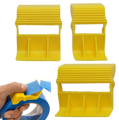 Tape Cap Cutter,Painters Tape Cap Compact Dispenser Cutters,Compact Painters Applicator,Lightweight Handheld Tapes Cutter,Portable Adhesive Tapes Cutters Label Dispenser for Arts,Crafts,Painting