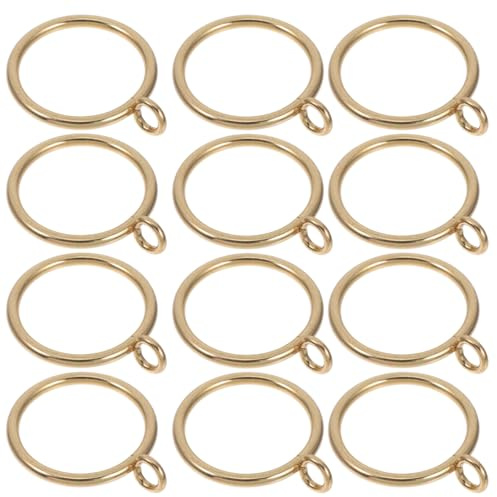 UKCOCO Metall Vorhangringe Mit Öse 20 Stück Gardinenringe Für Raffrollos Und Vorhänge 2.1X1.7 Zoll Vielseitige Fensterdekoration Und Einfache Montage