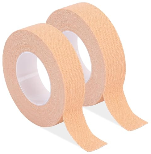 2 Roll Finger Tape - 1cm x 5m Self-Adhesive Bandage Tape, Skin Colour Athletic Tape for Fingers Weight Lifting, Volleyball, Boulder, Climbing, Basketball -11