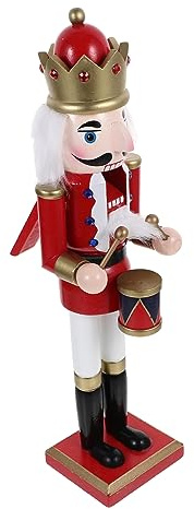 Mobestech Adornos De Cascanueces De Madera Figuras De Cascanueces Navideños para Escritorio Soldado De De Navidad Decoración para Festivales
