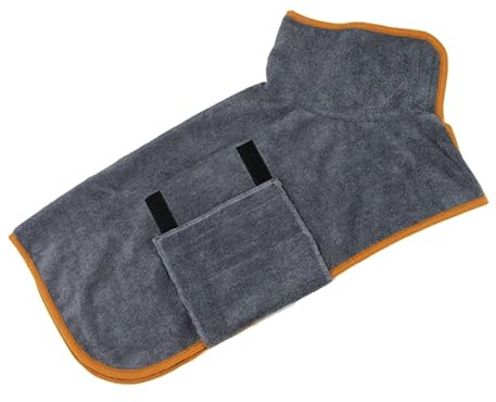 SOIMISS Hundebademantel aus Polyester Schnelltrocknend mit Hoher Wasseraufnahme für Kleine und Mittelgroße Hunde Sommer Haustierbademantel