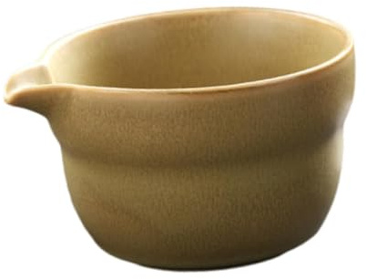 Gcljlmy Bol à matcha, bol mélangeur à matcha, outil de préparation du thé, bol à thé traditionnel en porcelaine, fait à la main, pour la maison (beige)