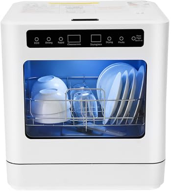 Lave-vaisselle de table, 800 W, portable, petit lave-vaisselle, pour bureau, camping, camping-car