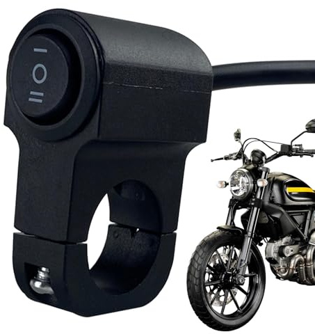 Dispositivo Di Controllo Per Manubrio Di Motocicletta,Modifica A Tenuta Stagna Per La Gestione 'Accensione E Spegnimento Del Faro | Di Comando A Pulsante | Per Utilizzo In Automobili, Biciclette, Adul