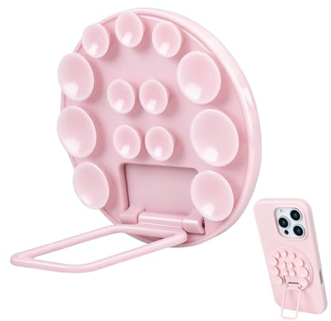 YIPFEN Ventosa in Silicone per Telefono, Supporto con Ventose per Retro Smartphone, Accessorio Freestanding con Adesivo Riutilizzabile, Ideale per Selfie e Video