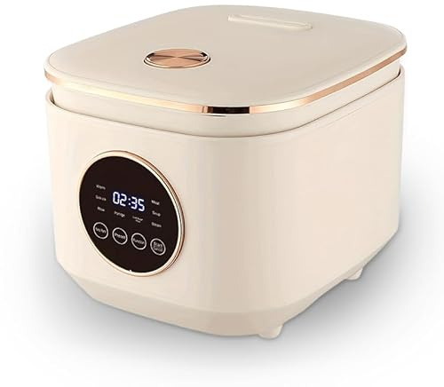 Cuisinière De Riz Mini, Cuiseur À Riz Multifonctionnel Portable De 5 L, Revêtement Antiadhésif Pot Intérieur, 9 Modes De Cuisson, Réservation Intelligente & Chauffage Automatique