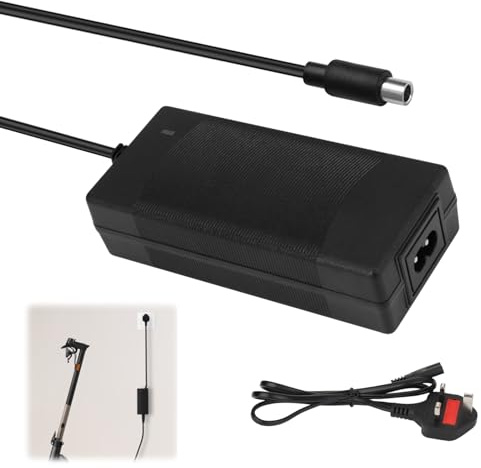 Electric Scooter Charger 42V 2A Hoverboard Charger UK 3 Pin 36V | Universal Lithium Battery Charger with Multiple Connectors for Mobility Scooter E Bike Balance Board