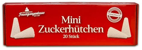 Feuerzangentasse Mini-Zucker-Hütchen (20 Stück) Original Mini Zuckerhütchen für Feuerzangenbowle