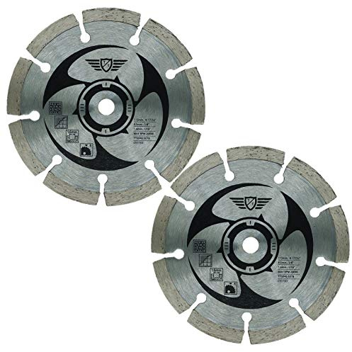2 x TopsTools CS115D 115mm 9.5mm Bore Diamond Tipped Saw Blades | Long Life, For metal, tile, Precision cutting blade designed for smooth cuts and long service life