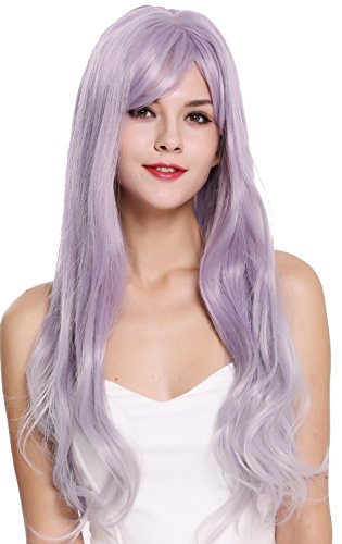 WIG ME UP- G8135T-2403T3904 peluca de mujer pelo muy largo ondulado lila violeta lavanda
