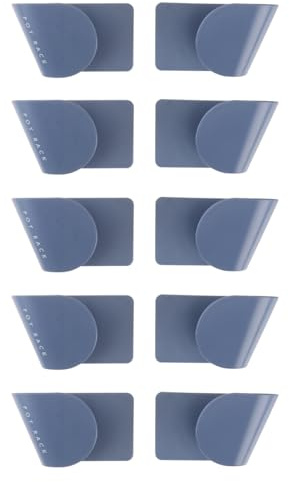 Cabilock 5 Paar Topfdeckel Wandhalter Wandmontage Pfanne Deckel Rack Selbstklebende Topfdeckel Rack für zu Hause Küche Blau