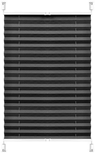 S SIENOC Plisse-Rollo Plisseerollo Easyfix ohne Bohren Plissee Jalousie verspannt Faltstore Rollo Klemmfix Sonnenschutzrollo Seitenzugrollo Faltrollo für Fenster Tür
