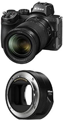 Nikon Z 5 Spiegellose Vollformat-Kamera mit Nikon 24-70mm 1:4,0 S + NIKON FTZ II (Adapter für F-Mount Objektive auf Z-Mount Kameras)