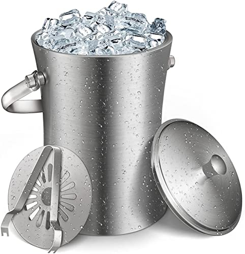 Seau a Glace Vintage pour Bouteille Seau à Glace de fête Seau à Glace, Seau à Glace à Double paroi
