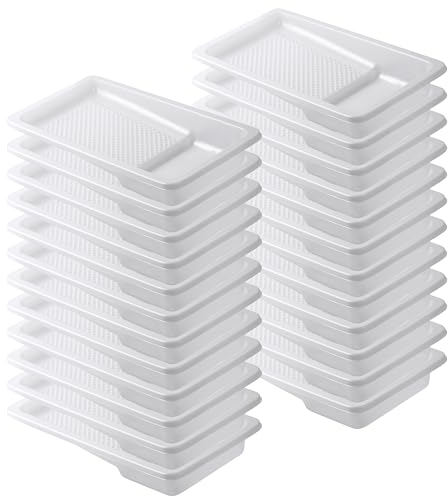 Bates- Farbwannen-Einsatz, 10,2 cm, 24 Stück, Farbwanne, Kunststoff-Farbwanne, Einweg-Farbwanne, Farbrollerablage, Farbwannen für Malerwände, Rollschaleneinlagen, Farbwanneneinlagen